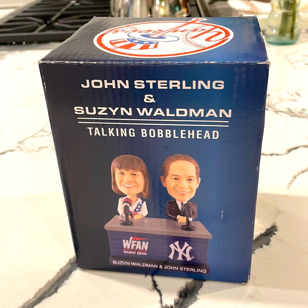 John Sterling & Suzan Waksman Talking Bobblehead